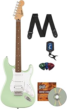 【10800】 Squier Stratocaster surf Green Amazon.com: Fender Squier Stratocaster Electric Guitar